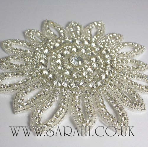 GLASS STONE SNOWFLAKE APPLIQUE - sarahi.NYC - Sarahi.NYC