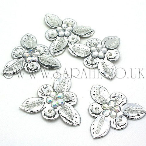 5 x SILVER LEAF  MOTIFS - sarahi.NYC - Sarahi.NYC