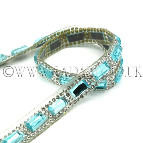 LIGHT BLUE STONE HOT FIX - sarahi.NYC - Sarahi.NYC