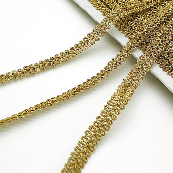 GOLD THIN SWIRL TRIM - sarahi.NYC