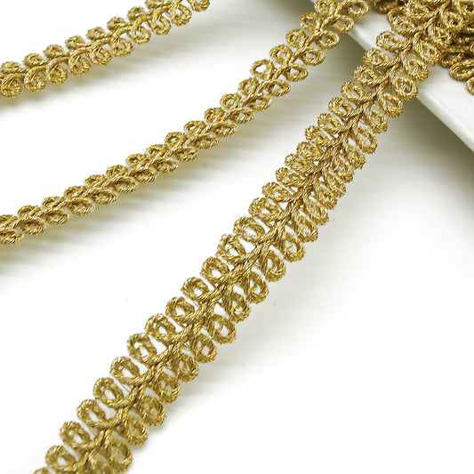 GOLD THIN SWIRL TRIM - sarahi.NYC