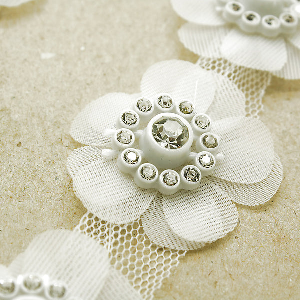 WHITE FLOWER TRIM - sarahi.NYC
