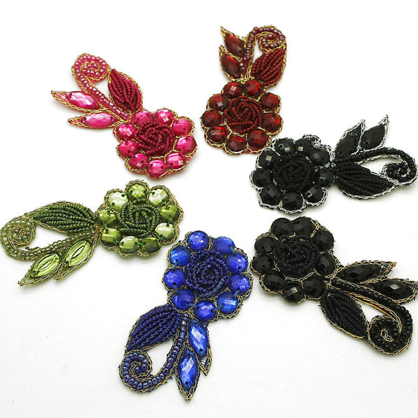 RHINESTONE FLORAL MOTIF  - sarahi.NYC