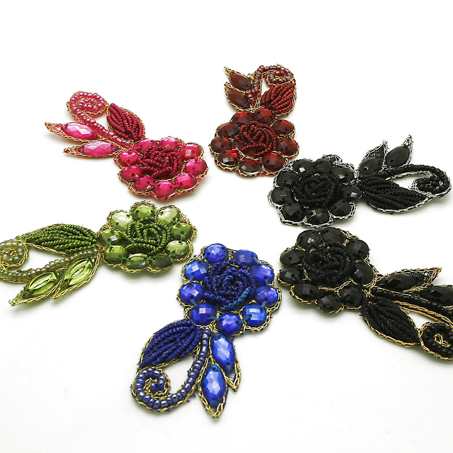 RHINESTONE FLORAL MOTIF  - sarahi.NYC