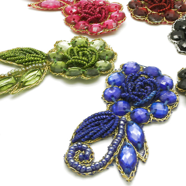 RHINESTONE FLORAL MOTIF  - sarahi.NYC