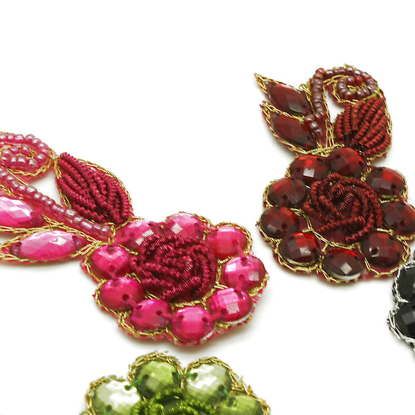 RHINESTONE FLORAL MOTIF  - sarahi.NYC