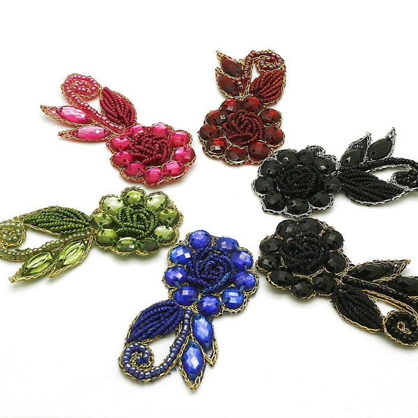 RHINESTONE FLORAL MOTIF  - sarahi.NYC