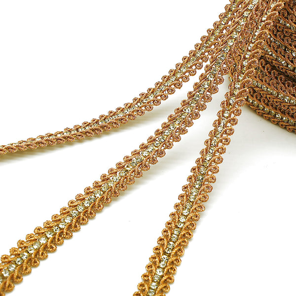 GOLD CRYSTAL SWIRL TRIM - sarahi.NYC