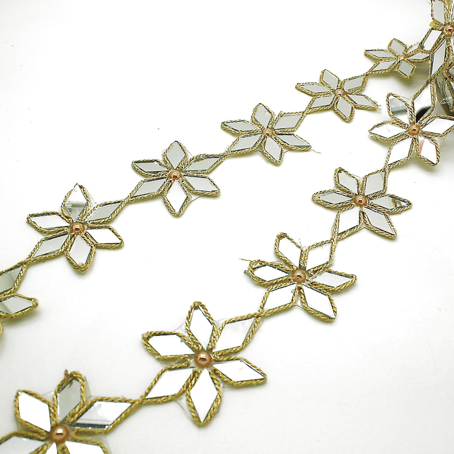 GOLD FLOWER MIRROR TRIM - sarahi.NYC
