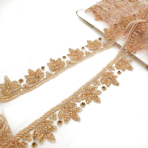 LIGHT PINK NET RHINESTONE TRIM - sarahi.NYC