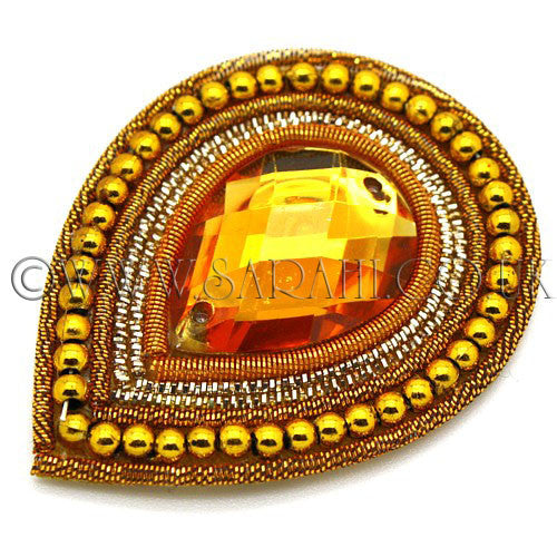 YELLOW GOLD TEAR DROP MOTIF - sarahi.NYC - Sarahi.NYC