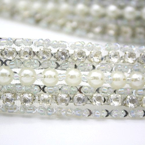 FAUX CRYSTAL PEARL TRIM - sarahi.NYC - Sarahi.NYC