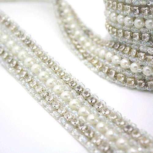 FAUX CRYSTAL PEARL TRIM - sarahi.NYC - Sarahi.NYC