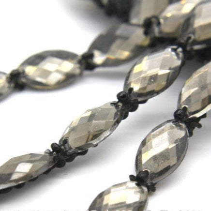 GUNMETAL GRAY RHINESTONE TRIM - sarahi.NYC - Sarahi.NYC