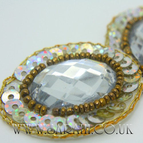 SILVER CLEAR OVAL  MOTIF - sarahi.NYC - Sarahi.NYC
