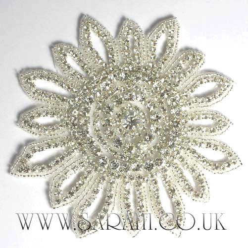 GLASS STONE SNOWFLAKE APPLIQUE - sarahi.NYC - Sarahi.NYC