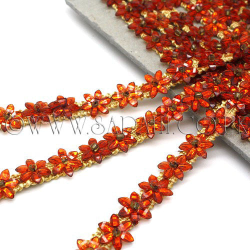 ORANGE  FLORAL  TRIM - sarahi.NYC - Sarahi.NYC