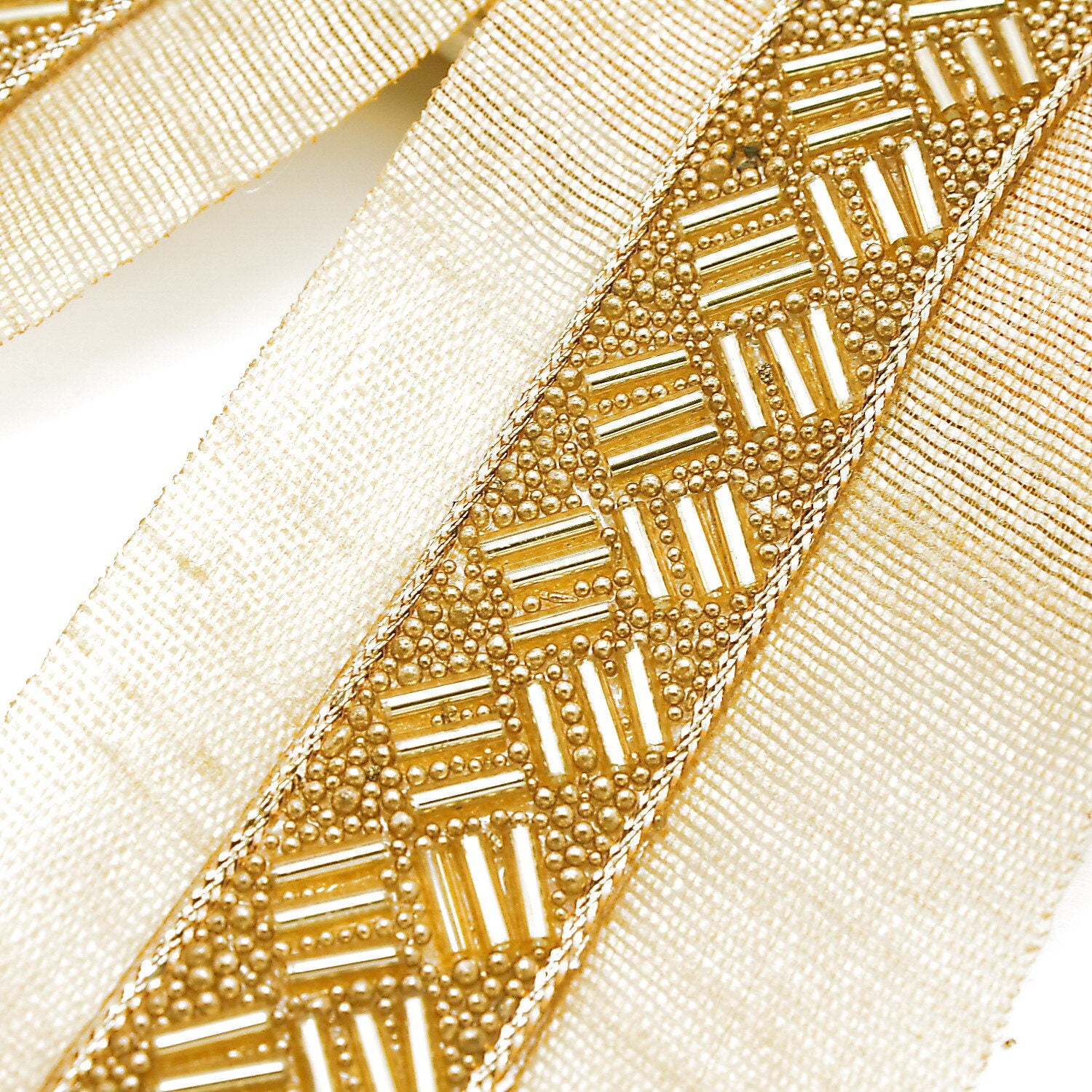 GOLD beaded trim