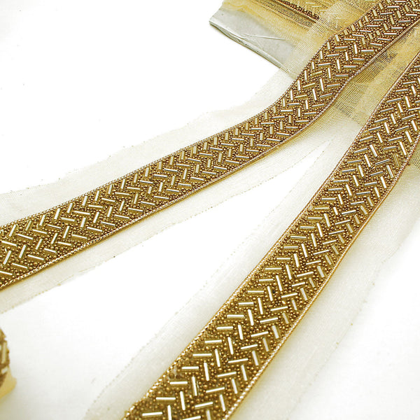 GOLD beaded trim