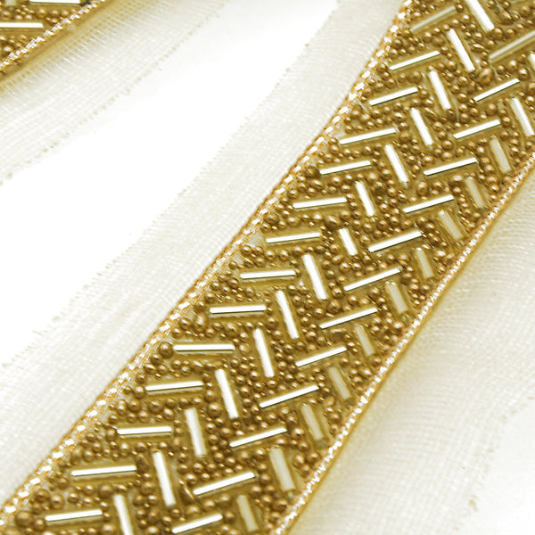 GOLD beaded trim