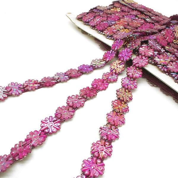 PINK IRIDESCENT GEM trim