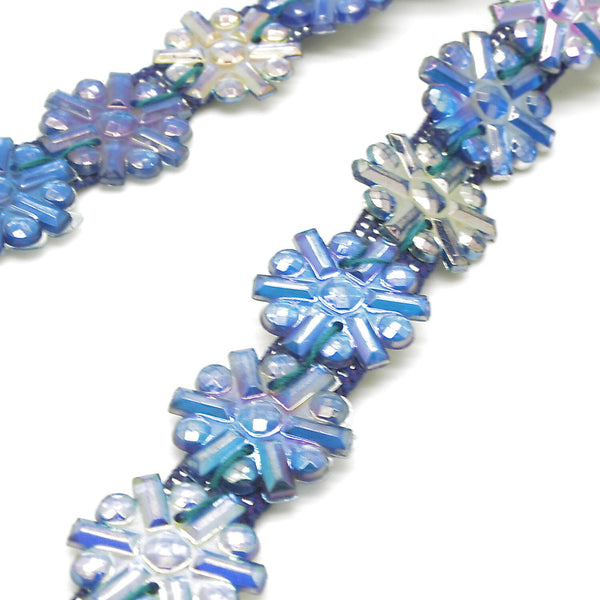 BLUE IRIDESCENT GEM trim