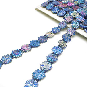 BLUE IRIDESCENT GEM trim