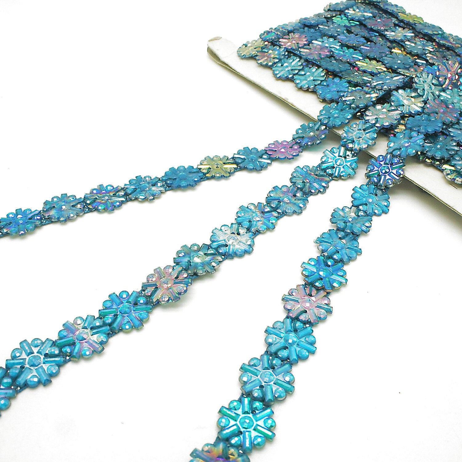 TURQUOISE IRIDESCENT GEM trim