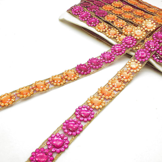 PINK YELLOW GEM trim