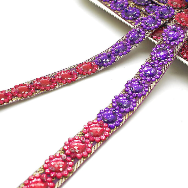 PINK PURPLE GEM trim